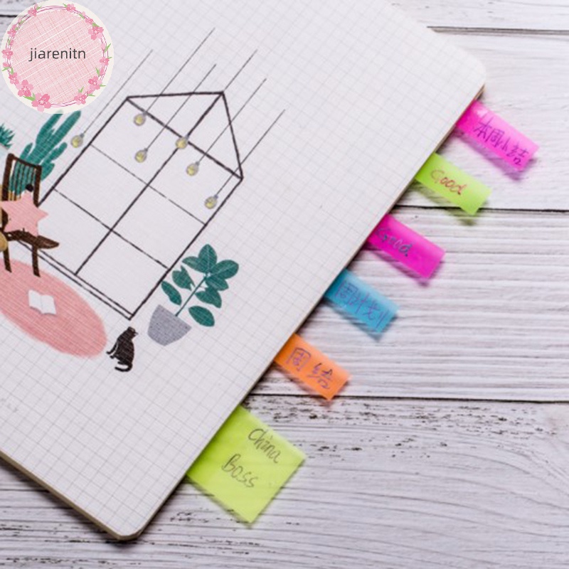 Set 100 Tờ Giấy Ghi Chú Tự Dính Hình Mũi Tên Màu Dạ Quang vn