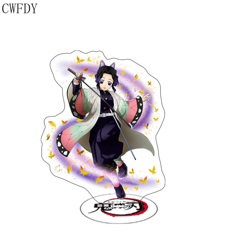 Mô hình Standee Anime Demon Slayer Figures Acrylic Stand Model Cartoon Agatsuma Zenitsu decor góc học tập để bàn 15cm