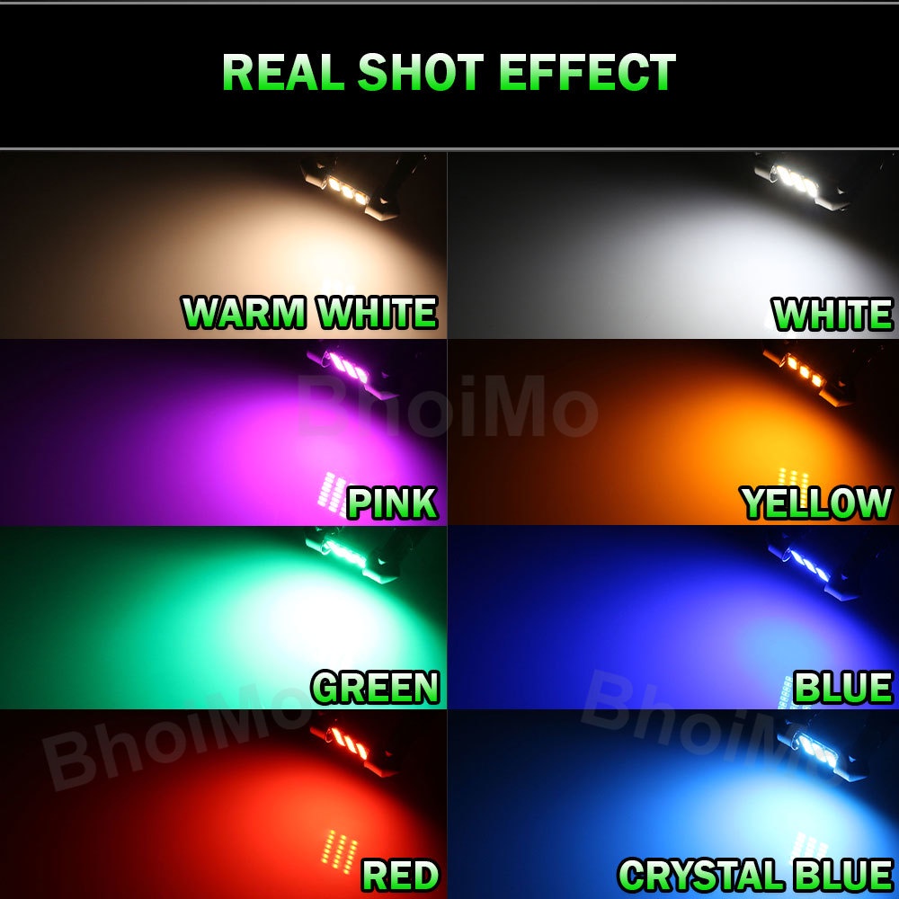 Đèn led t10 31mm ba9s t4w w5w c10w c5w 28mm 3014 36mm 39mm 41mm Chuyên Dụng Cho Xe Hơi dc12v