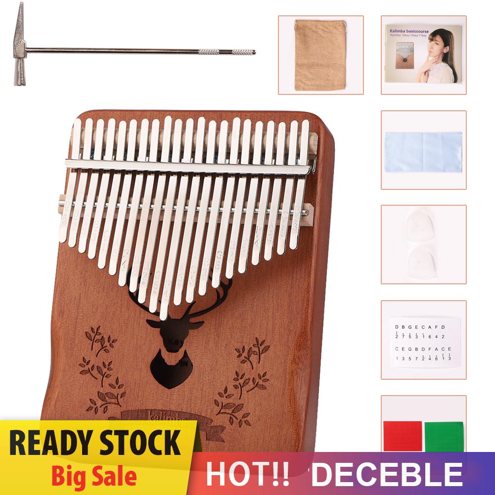 Đàn kalimba 21 Phím Bằng Gỗ Trơn Di Động