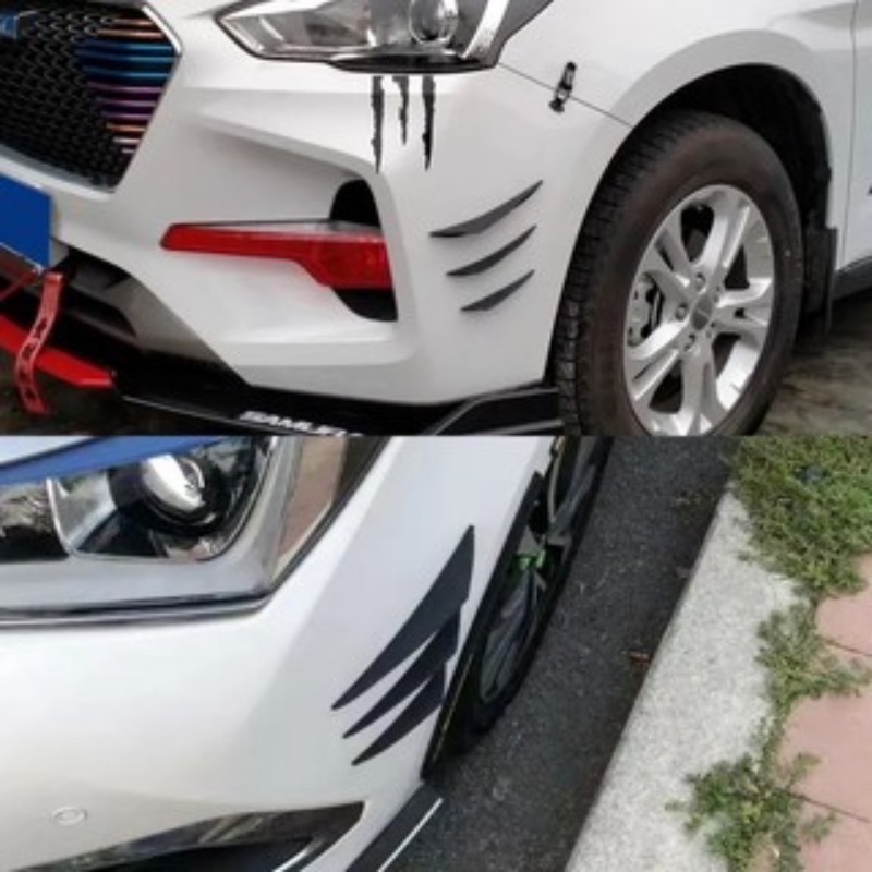 Mềm Dải Khuếch Tán Hình Vây Cá Mập Chống Va Chạm / Chống Trầy Xước Dán Trang Trí Xe Hơi