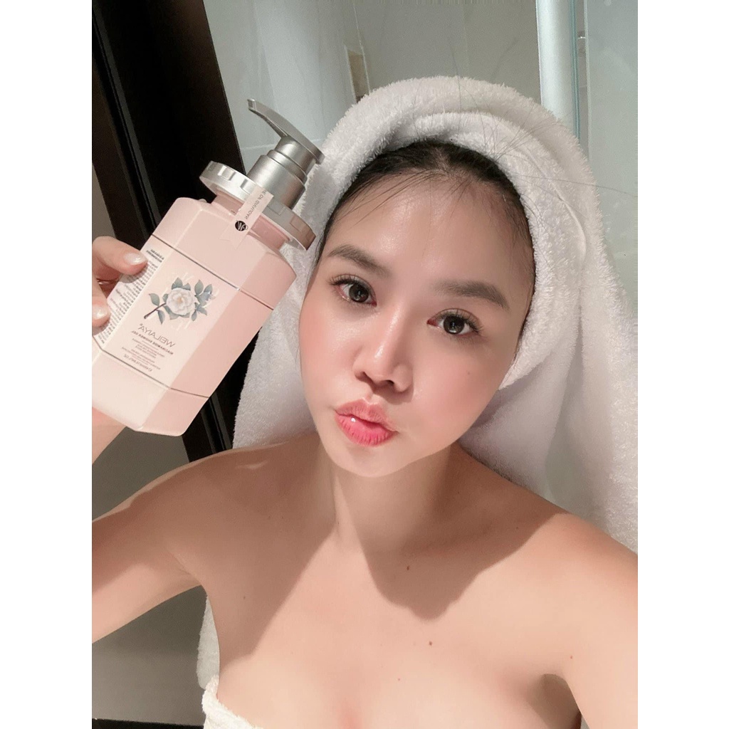 Sữa Tắm Trắng Da Hoa Trà Weilaiya Niacinamide Shower Gel