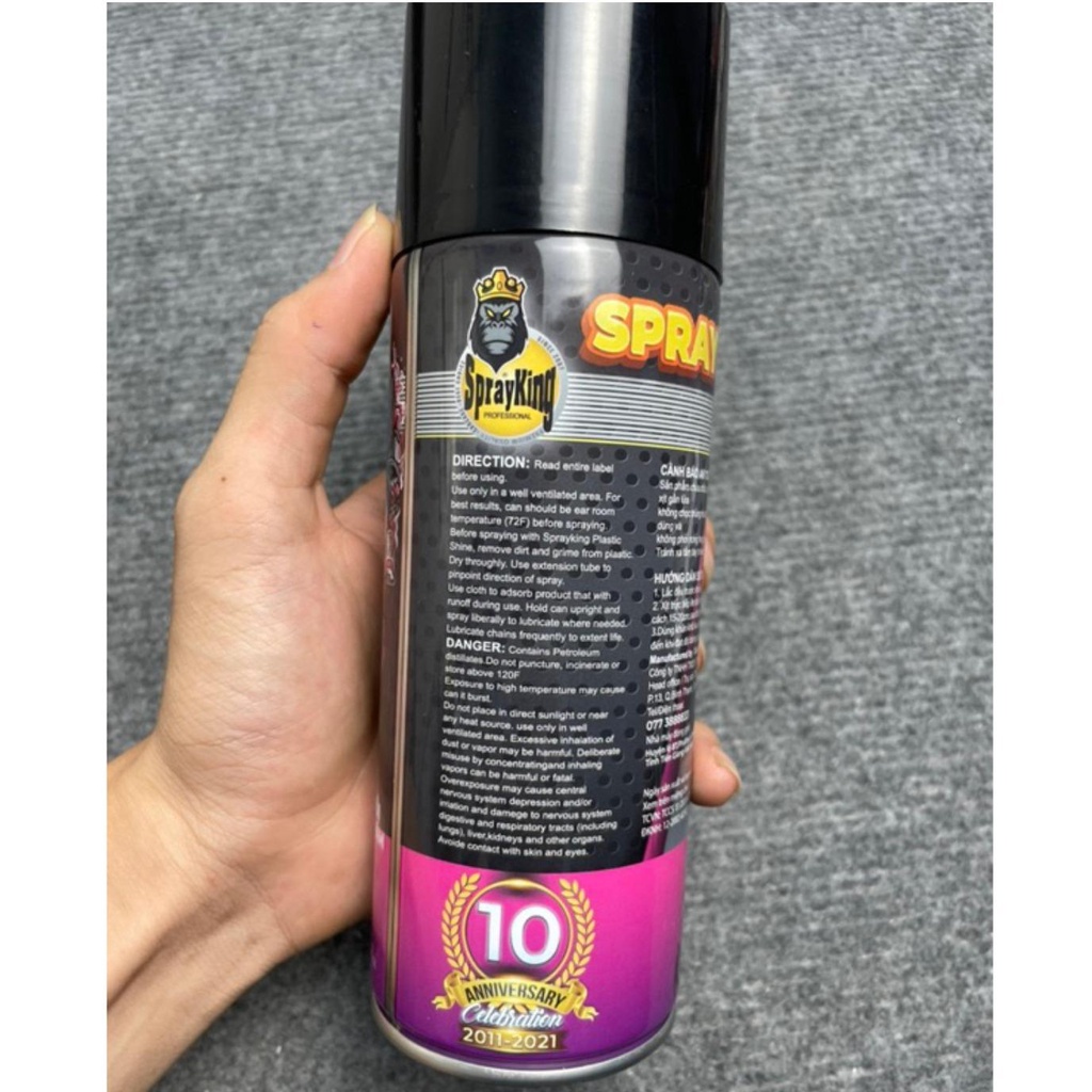 Dung Dịch Phục Hồi Nhựa Nhám Xe Máy Spayking