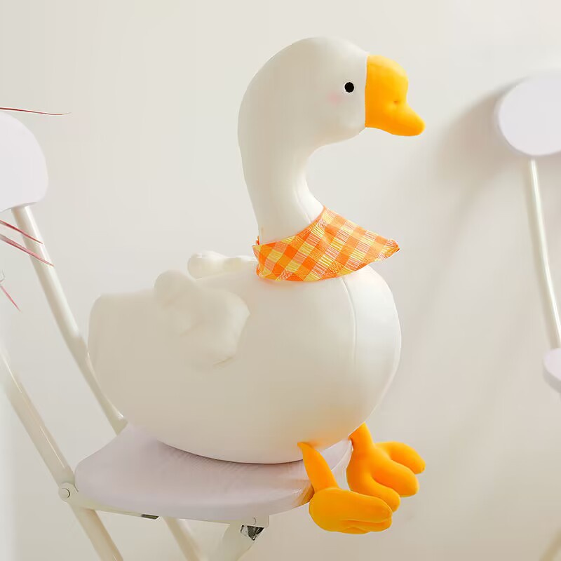 Thú Nhồi Bông Hình Con Ngỗng Trắng Dễ Thương