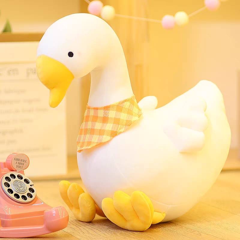 Thú Nhồi Bông Hình Con Ngỗng Trắng Dễ Thương
