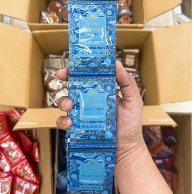 Dây 12 Gói Sữa Tắm Tesori d’Oriente 9ml Hàng Công Ty Nhập Khẩu