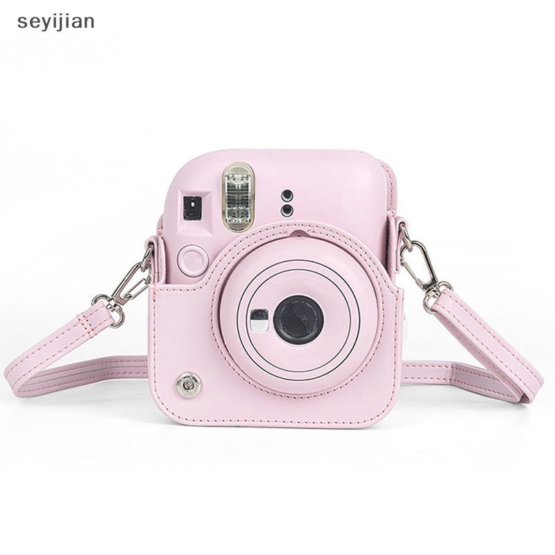 Túi Da pu Đựng Máy Ảnh instax mini 12 Có Dây Đeo Vai