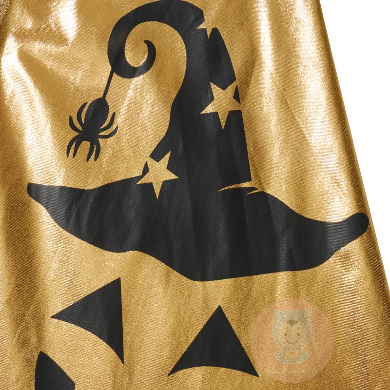 Laa6-kids halloween Áo Choàng Phù Thủy Có Mũ