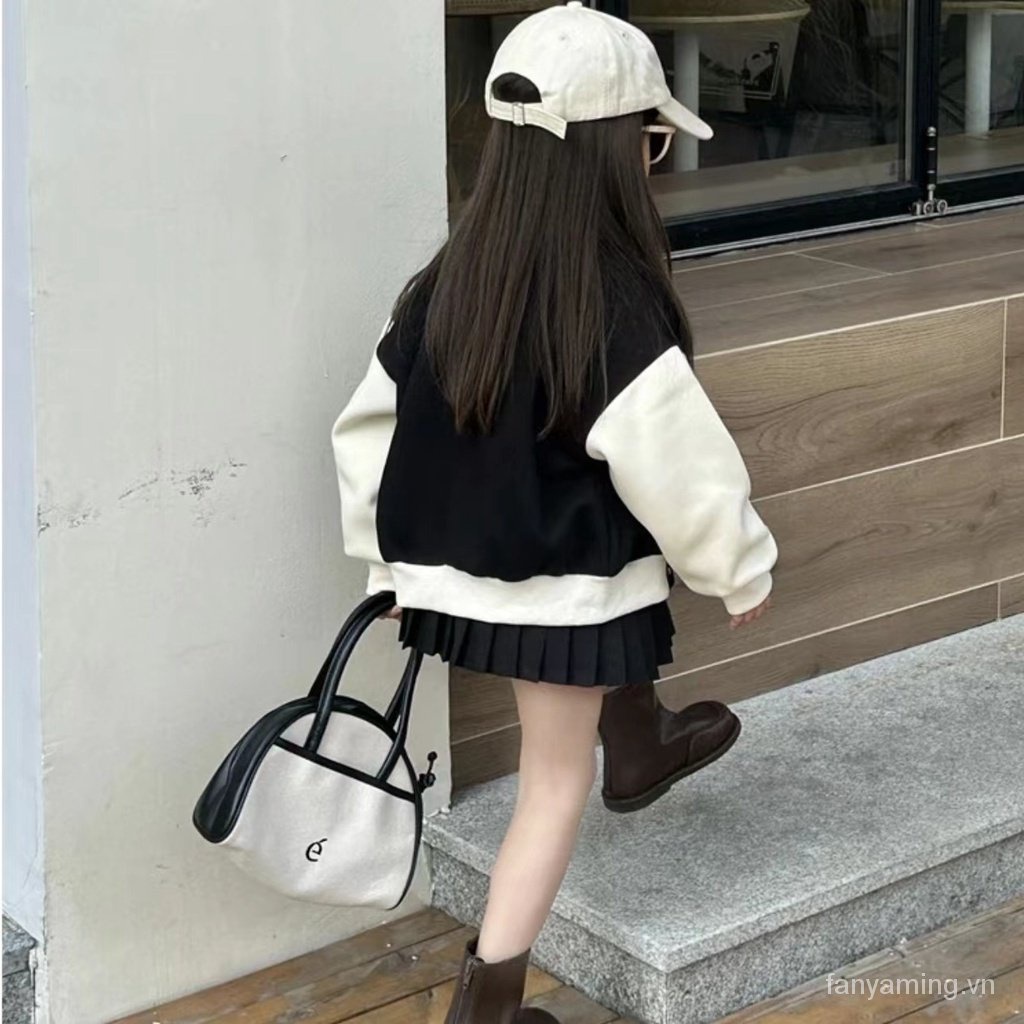 Áo Đồng Phục Bóng Chày Hai Mảnh Thời Trang Mùa Thu Hàn Quốc 2023 a95f Dành Cho Bé Gái