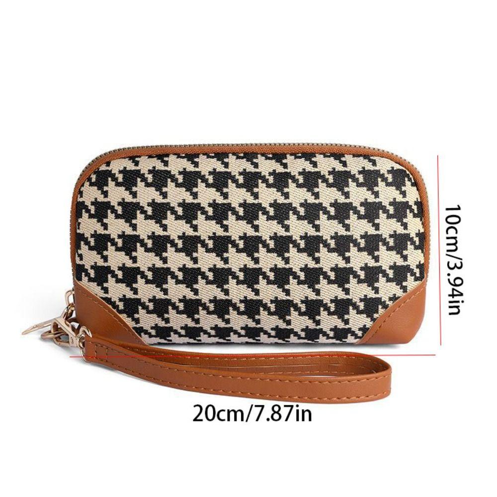 Willis Ví Dài Da pu Siêu Mỏng Đựng Chìa Khóa Xe Hơi Dạng Vuông Có Khóa Kéo Thời Trang