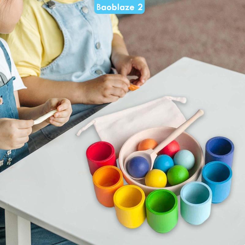 Đồ Chơi Giáo Dục Phân Loại Và Đếm Màu Sắc Cầu Vồng