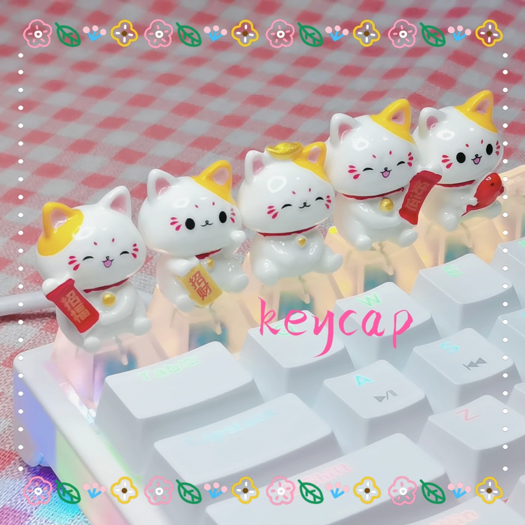 Bàn Phím Cơ Hình Mèo Dễ Thương Cho esc