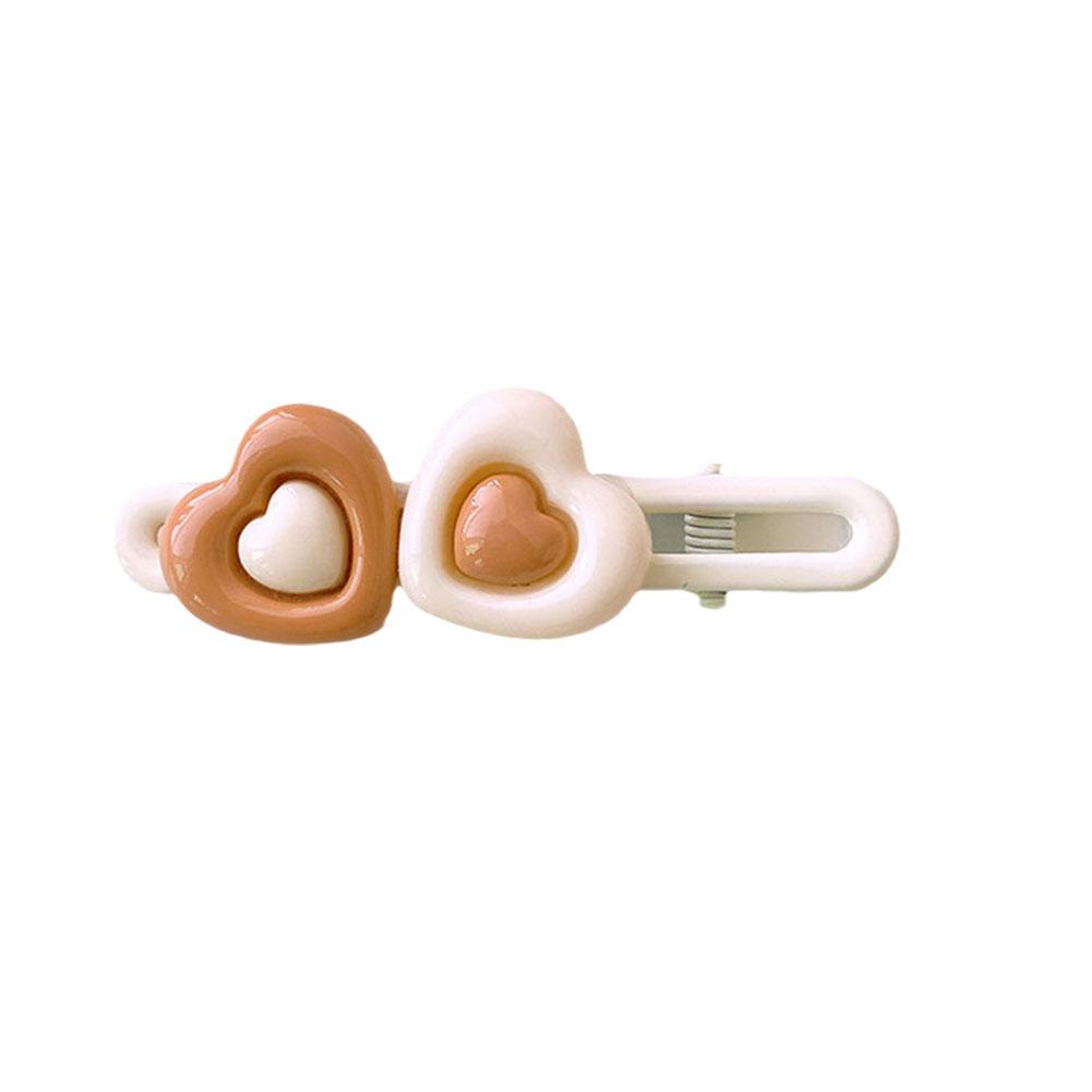 Latte Kẹp Tóc Hình Trái Tim Màu Sắc Ngọt Ngào u0w2