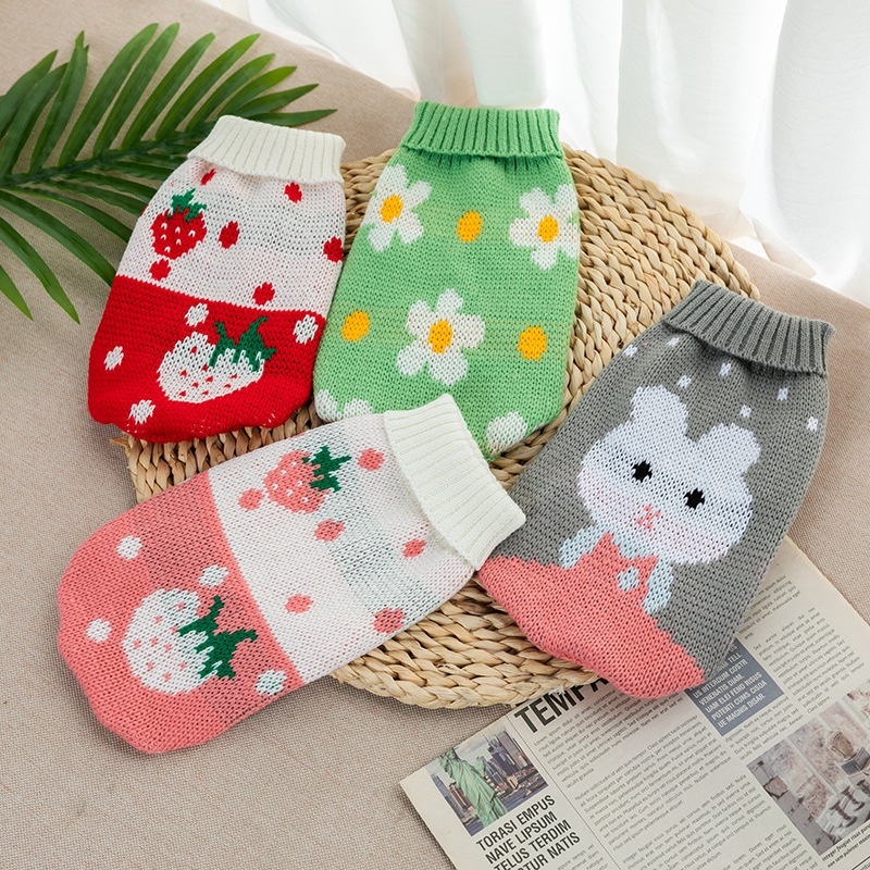 Áo Len Họa Tiết Tuần Lộc Giáng Sinh Cho Thú Cưng