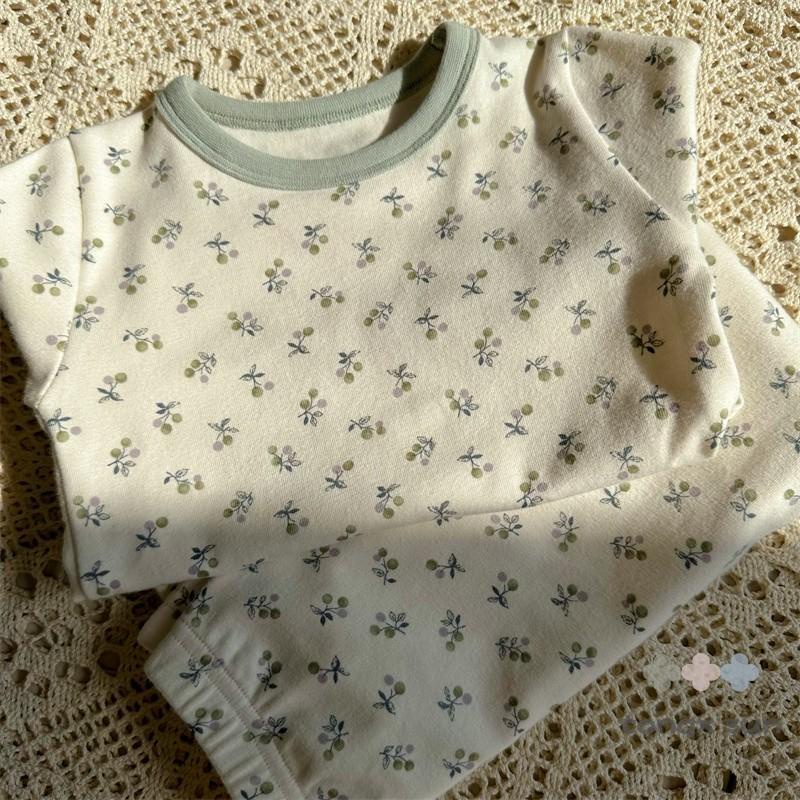 Bộ Đồ Hai Mảnh Vải cotton Nguyên Chất In Hoa Co Giãn Cao Phong Cách Hàn Quốc Cho Bé Gái