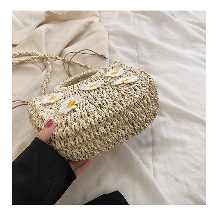 Túi Rơm Đeo Chéo handmade Phong Cách Thời Trang Đi Biển Dành Cho Nữ