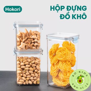 Hộp đựng thực phẩm đồ khô, ngũ cốc trái cây sấy, sữa bột Hokori Việt Nhật
