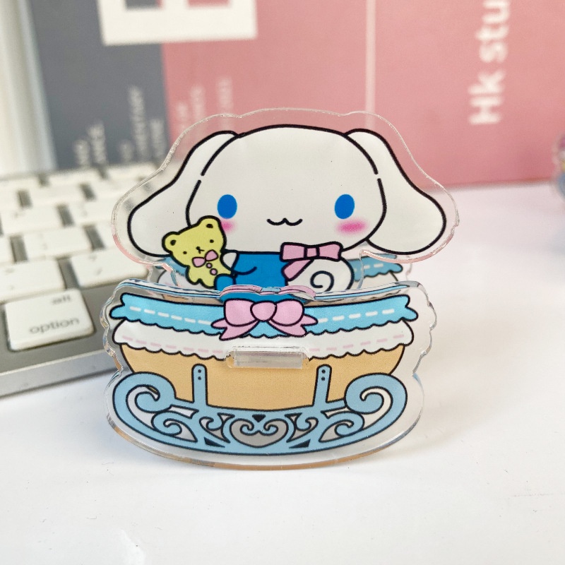 Sanrio Đồ Chơi Ngựa Bập Bênh Hoạt Hình Bằng acrylic Để Bàn Trang Trí