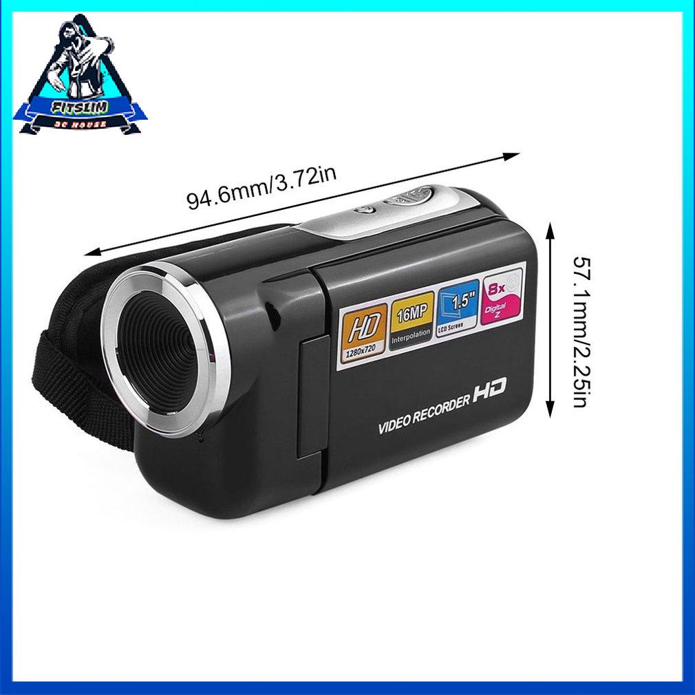 Dv180 Camera Black 16Mp Mini Video With 1.5" Tft Screen 8X Digital Zoom