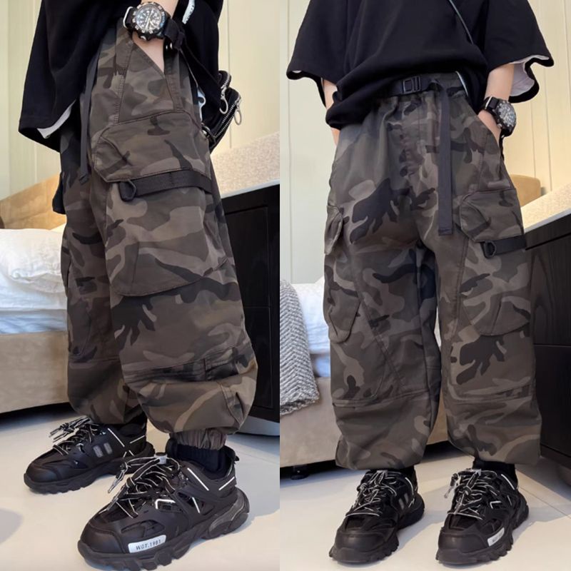 Quần Dài Họa Tiết Rằn Ri Thời Trang Mùa Thu 2023 Cho Bé Trai