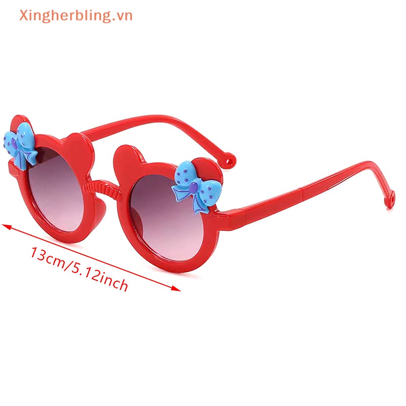 Xbvn Kính Mát Gọng Tròn Trong Suốt In Hoạt Hình Nhiều Màu Thời Trang Mùa Hè Cho Bé