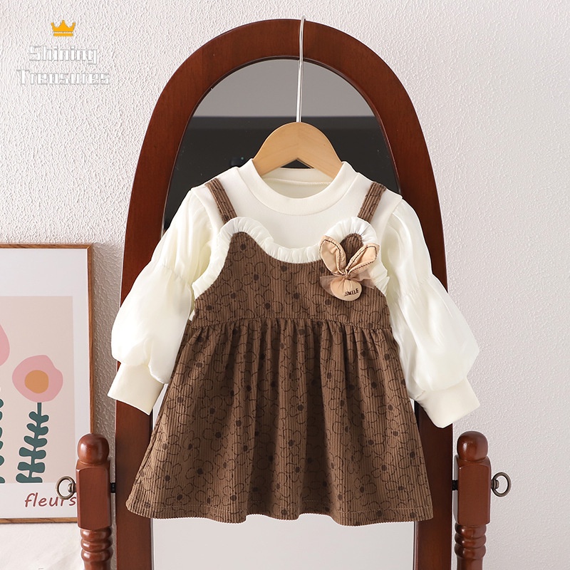 ShiningTreasures Váy Bé Gái váy váy trẻ em công chúa bé gái thời trang dễ thương đẹp 2023 NEW KLQ23934NM 38Z230923