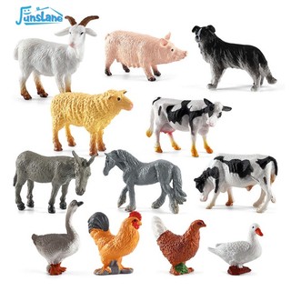Funlane Đồ trang trí Động Vật Nông Trại Sống Động Như Thật Cho Bé