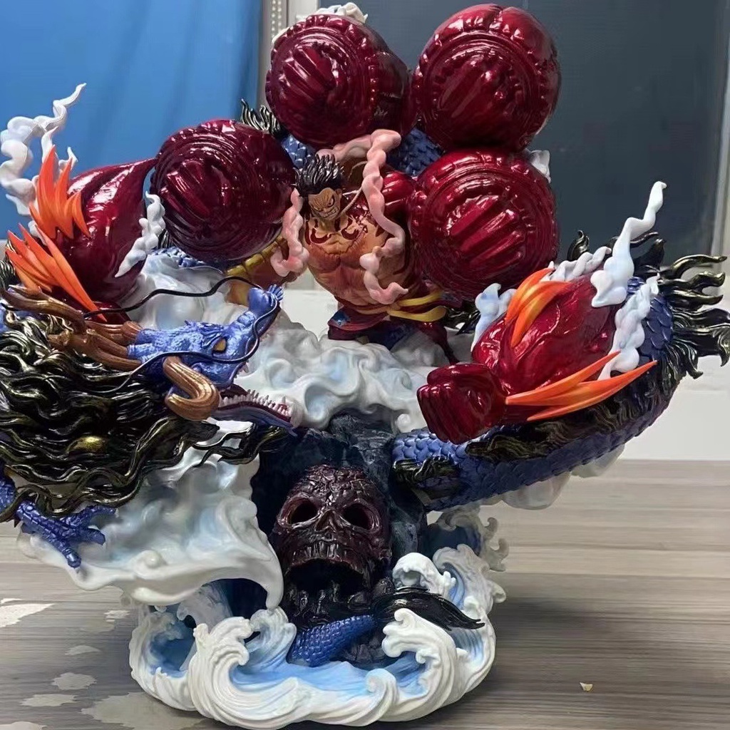 Mô hình one piece luffy gear 4 vs kaido hàng nét