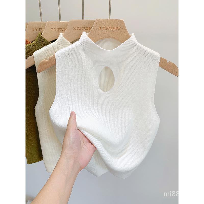 Áo Dệt Kim Sát Nách Dáng Ôm Thời Trang Mùa Hè Hàn Quốc Cho Nữ