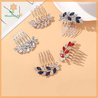 LILY Thời Trang Đơn Giản Kim Cương Giả Lược Tóc Vintage Pha Lê Sáng Bóng Kẹp Tóc Cho Phụ Kiện Tóc Cưới Mũ uuu