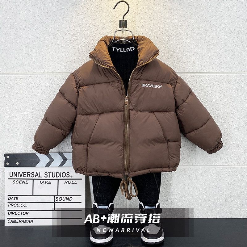 Áo Khoác Đệm cotton Dày Phong Cách Hàn Quốc Thời Trang Mùa Đông Cho Bé Trai