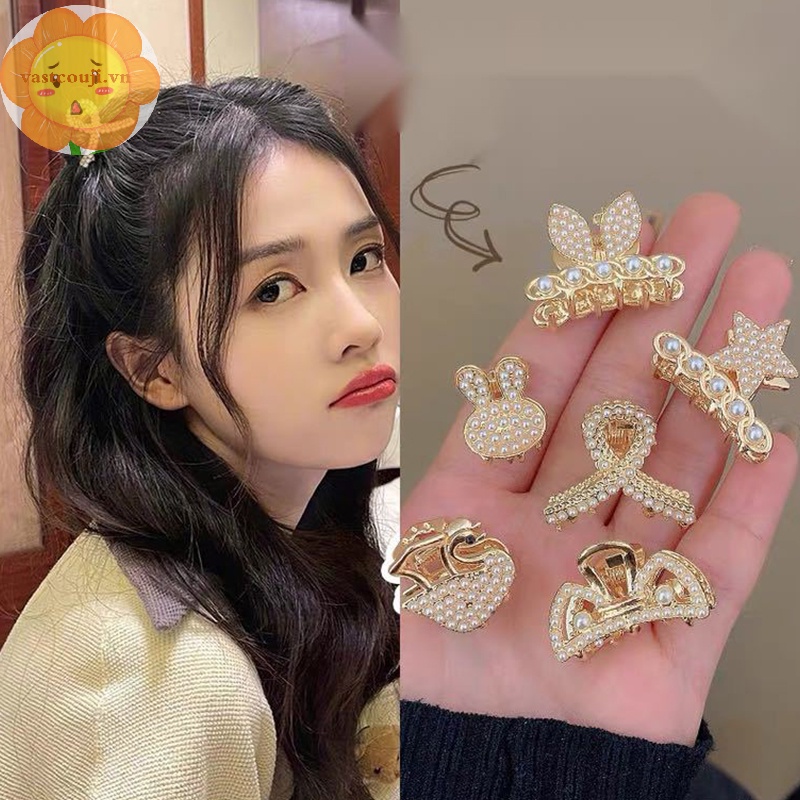 Kẹp Tóc Càng Cua mini Đính Đá Phong Cách retro Cho Nữ vn
