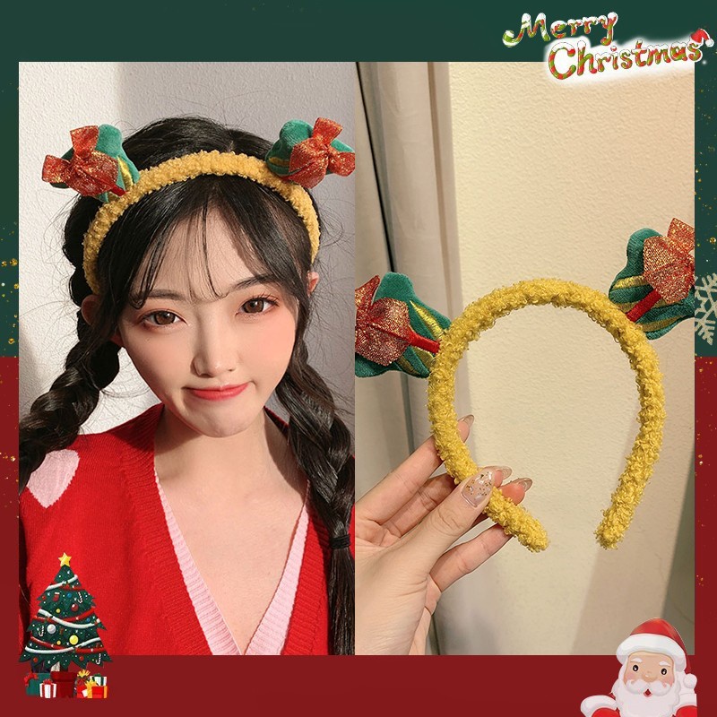 Băng Đô Cài Tóc Hình Sừng Tuần Lộc Giáng Sinh