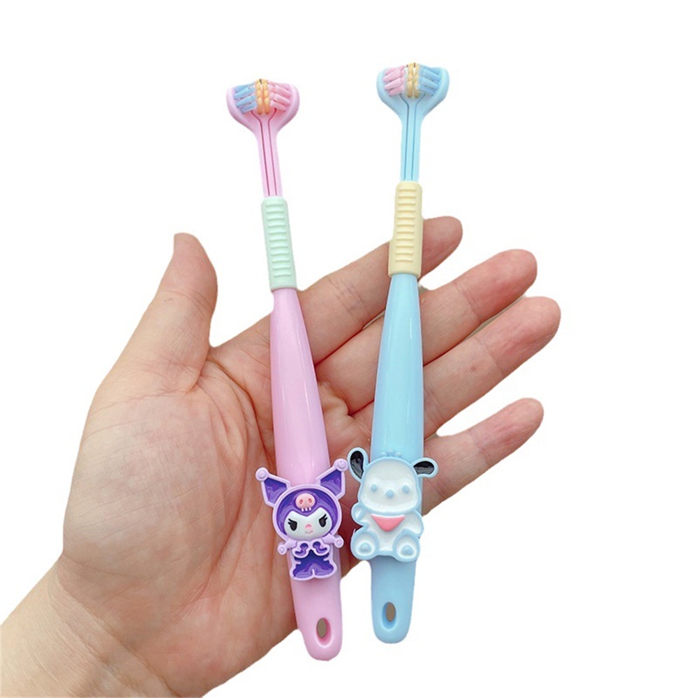 Sanrio Bàn Chải Đánh Răng Ba Mặt Lông Mềm Hình Chữ u 3d Cho Người Lớn Và Trẻ Em