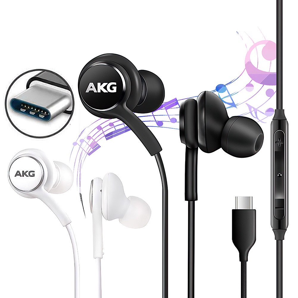 Tai nghe AKG Samsung S8 S9 S10 S20 S21 S22 Note 8 Note 9 Note 10 Note 20 cổng Jack 3.5mm và Type C - Bảo hành  6 tháng