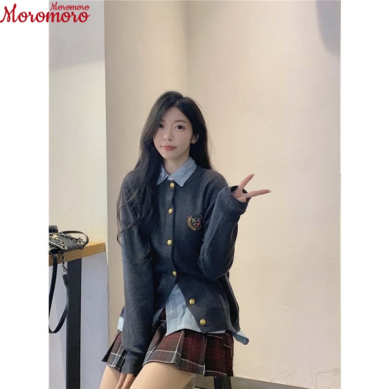 Moromoro Áo Len áo khoác cardigan Popular Phong cách Xu hướng hàn quốc WXF2393G4H39Z230927
