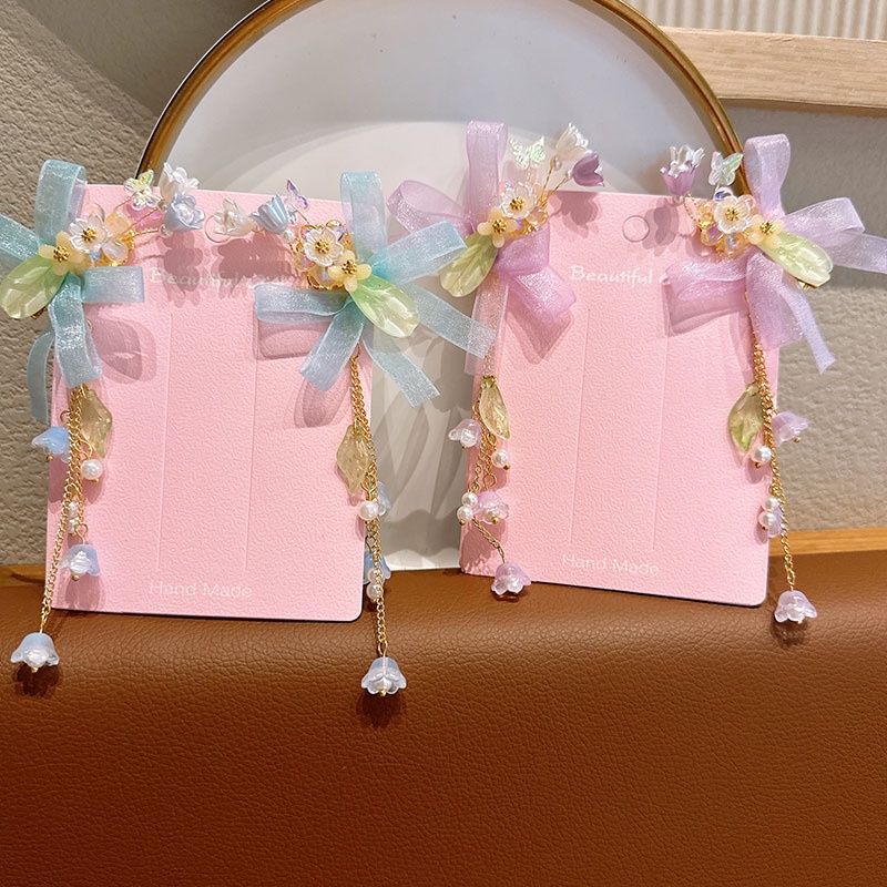 Kẹp Tóc Hình Bướm Phong Cách Trung Hoa Cổ Điển Cho Bé Gái