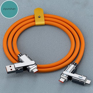 HUAWEI Ziyunshan Dây Cáp Sạc Nhanh 4 Trong 1 100w 2 Trong 2 pd Cổng micro usb type c Có Thể Thu Vào Cho iphone samsung vn