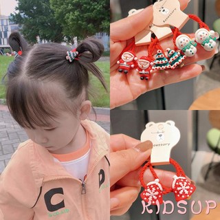 Dây cột tóc phong cách giáng sinh cho bé gái 1 tuổi