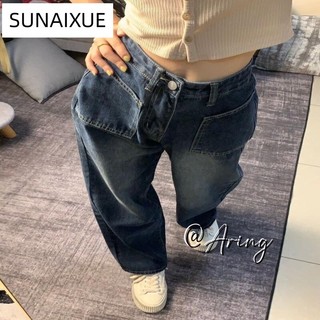 SUNAIXUE quần nữ đùi quần nữ  jean Thời trang hàn quốc A27L069