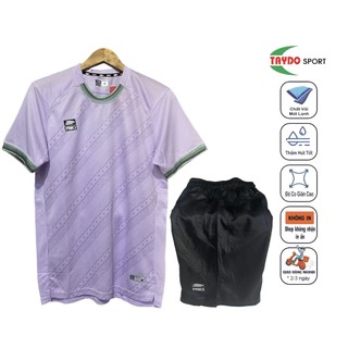 Áo đá bóng, bộ đồ thể thao riki riki jakiro- tím thun cao cấp