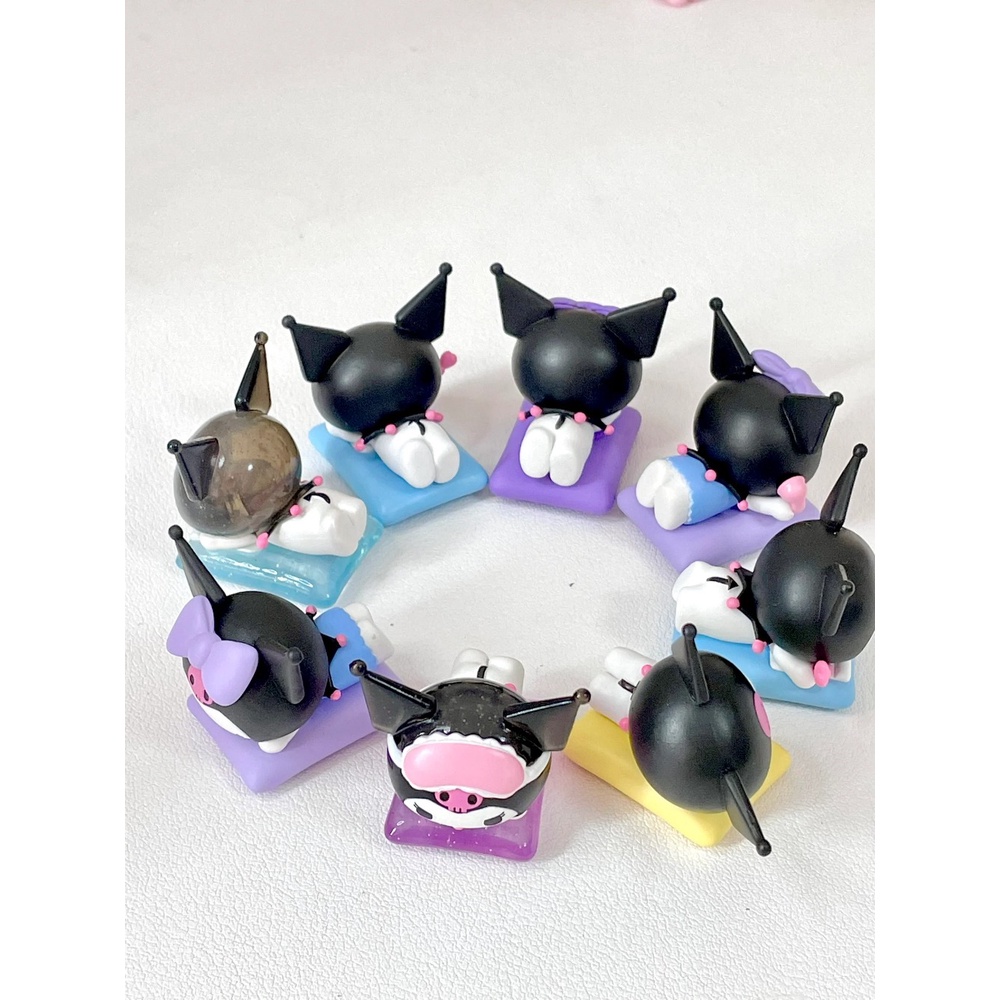 Sanrio Mô Hình Đồ Chơi mini kuromi 12 Kiểu Dáng Đáng Yêu