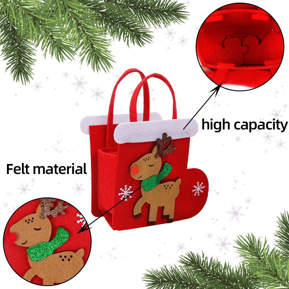 Mmluck Túi Đựng Kẹo Giáng Sinh eve santa claus Nai Sừng Tấm Dễ Thương Cho Trẻ Em / Trẻ Em