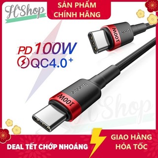[ PD 100W ] Cáp sạc nhanh Baseus cổng Type-C PD 100W / 60W - Hàng chính hãng - Typec to type C 60w sạc nhanh PD