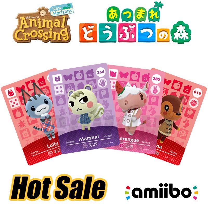 SERIES 5 - Thẻ Amiibo NFC UV Cán Mờ Game Animal Crossing Horizons Trên Hệ Máy Nintendo Switch