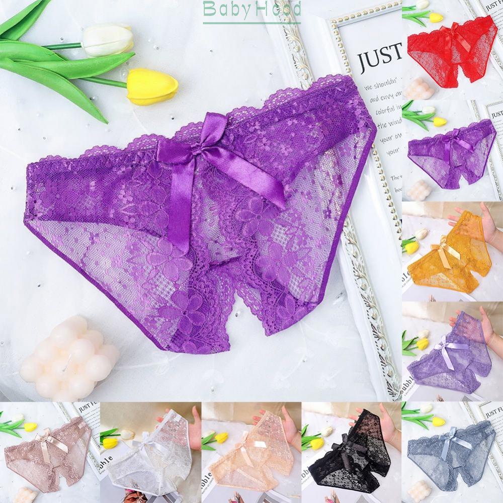 Women Lace Panties Crotchless Underwear Thongs Lingerie Knickers G-string Briefs#BBHOOD