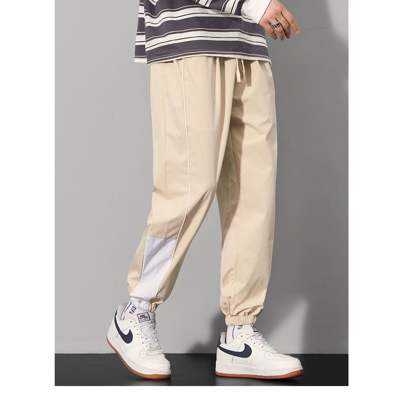Quần Dài Lưng Cao Dáng Rộng Phong Cách Thể Thao Thời Trang Mùa Hè Cho Nam