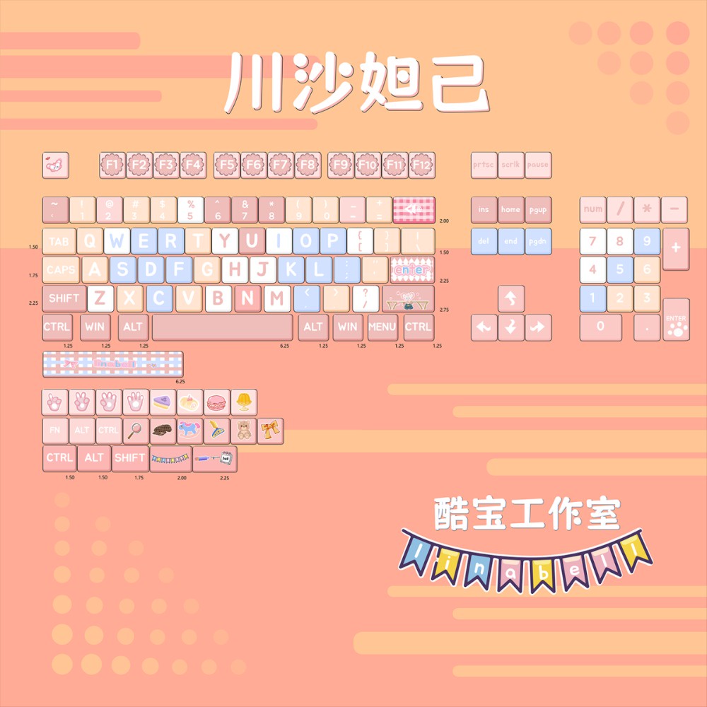 Chuansha Bộ Bàn Phím Rời 127 Phím Cho Máy Tính xda profile pbt