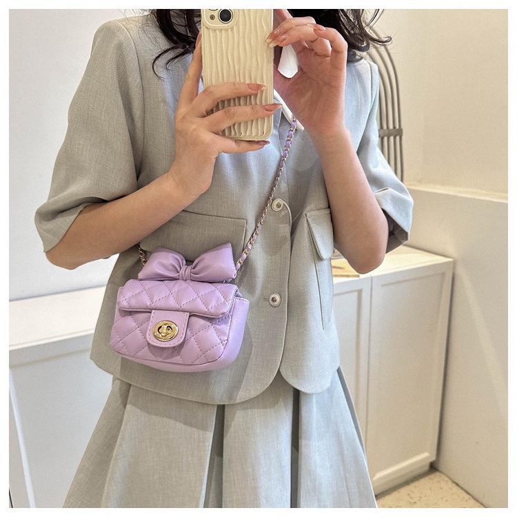 Túi Đeo Chéo mini Đính Nơ Xinh Xắn Cho Nữ