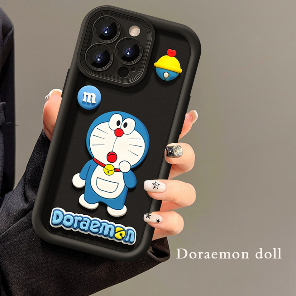 Ôp Điện Thoại Silicon Dẻo Hình Doremon 3d Cho iphone 11 12 13 14 15 pro max plus 11pro 13pro x xr Xsmax 7 8 plus se 2020 2022 Ốp